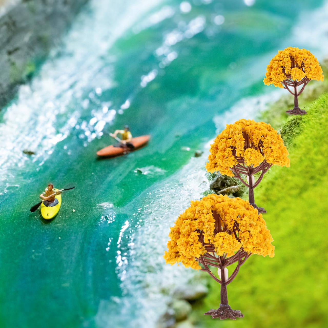 Toyvian 50Pcs Model Tree Bases Miniature Stands for Diy Architectural Scenery Landscape Decoration Accessories for Model Trains Christmas Crafts - Image 3