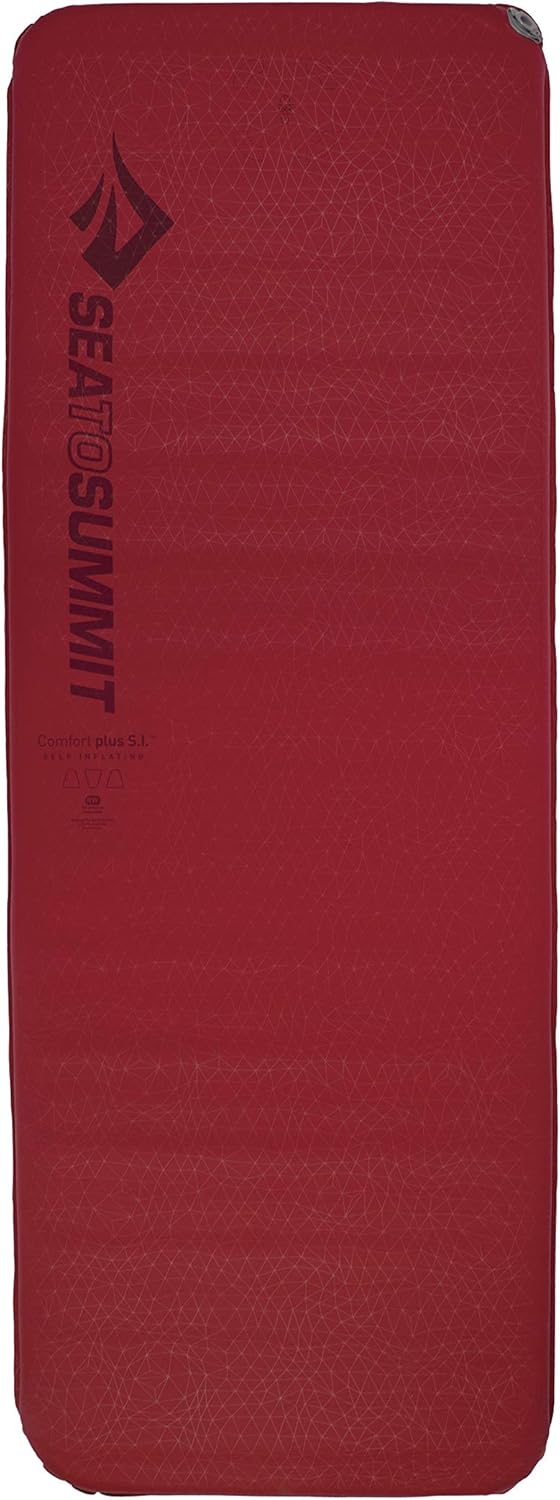Sea to Summit Comfort Plus Self-Inflating Foam Sleeping Pad for Camping, Rectangular - Regular (72 x 25 x 3 inches) -2021