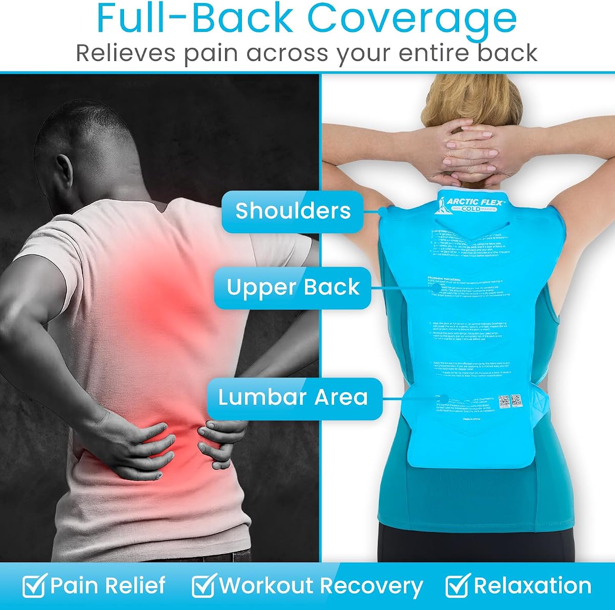 KingPavonini Extra Large Ice Pack for Back Pain Relief view 3