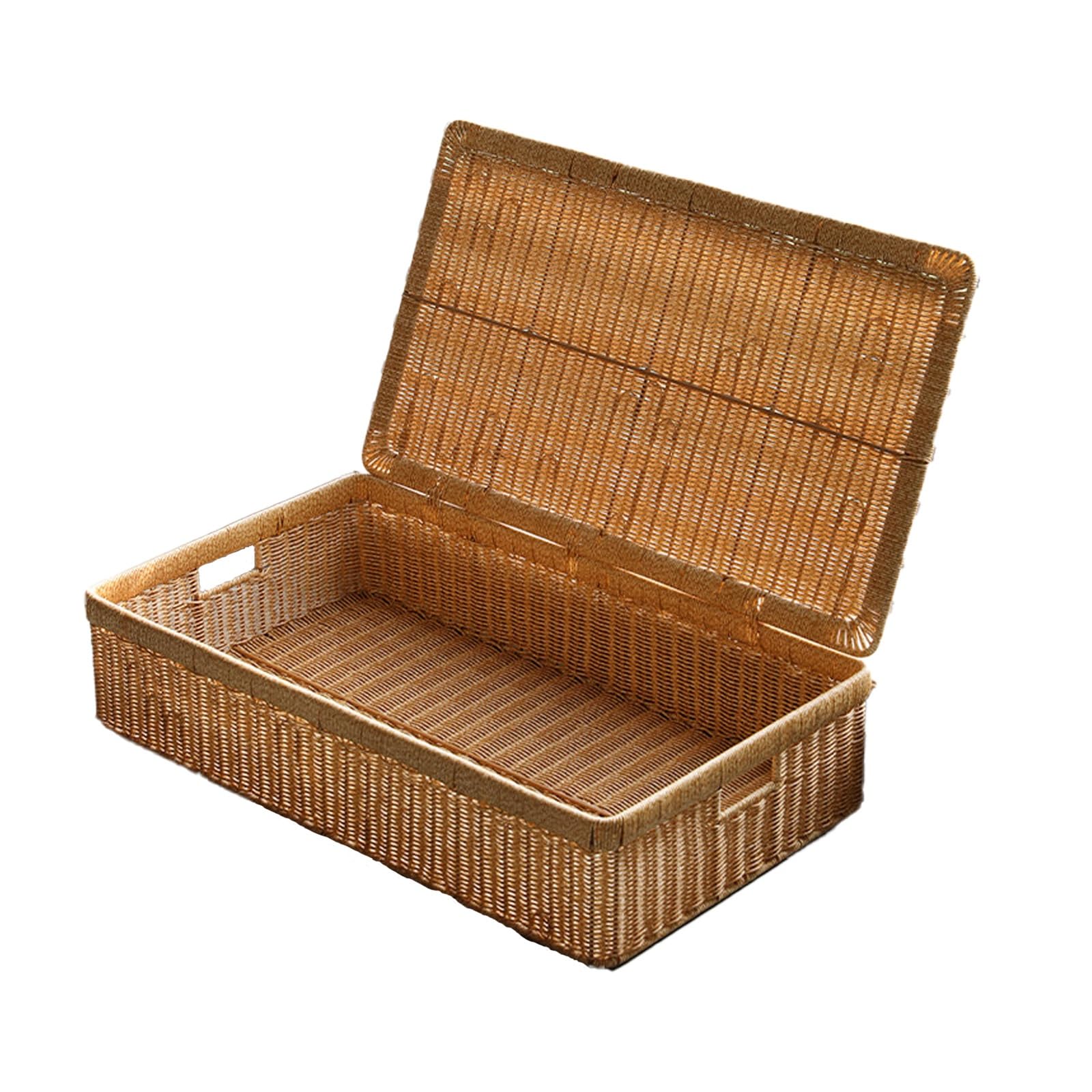 Organiseur de vêtements portable et panier en rotin pour la maison