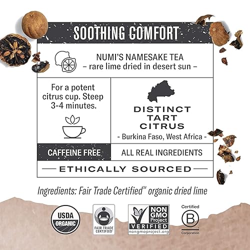 Miniatura 3 de Numi Dry Desert Lime Herbal Teasan 18 bolsas de té Numi Teas Teasans