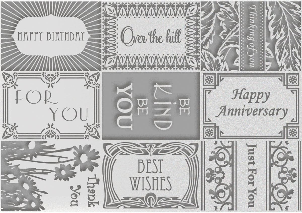 Couture Creations Leaves Bigger is Better Embossing Folder, 37.1 x 23.9 x 0.9 cm, Transparent