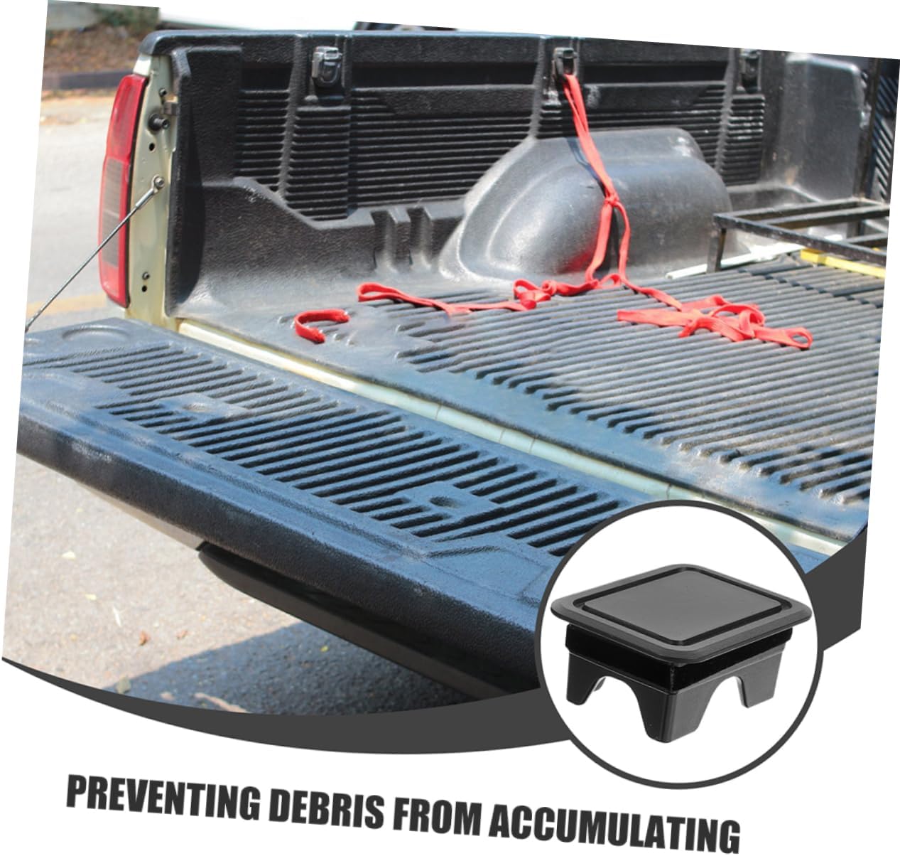 Alipis 2pairs Truck Canopy Accessories Truck Bed Replacement Stake Pocket Cover Protective Part