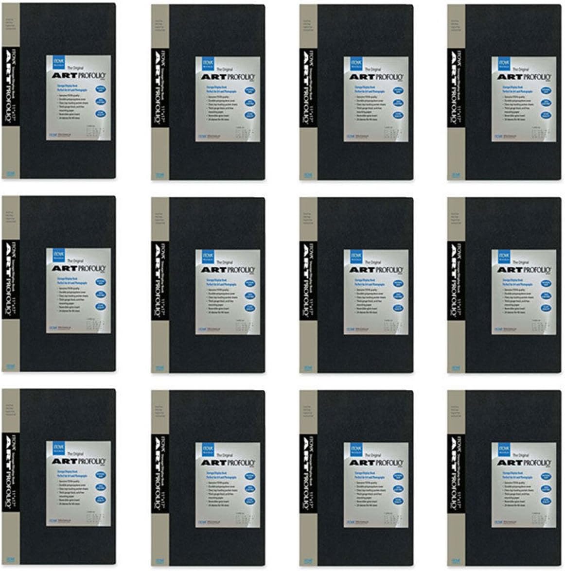 Pack of 12 Itoya Art Portfolio 5 x 7 Photo Album Presentation Book 48 Views