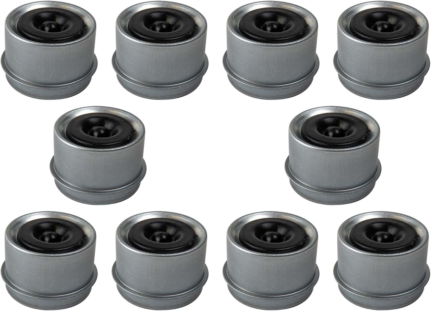 The Trailer Parts Outlet - 3.5k Trailer Axle Hub/Dust/Grease Cap - 3500 lb Capacity - 1.99", Case (20 pc)