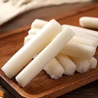 Natural Rice Cake Tteokbokki Topokki 400g Korean Chinese Rice Cake Made with premium rice, no additives, perfect for hot pot or spicy stir-fried rice cakes, family sharing pack