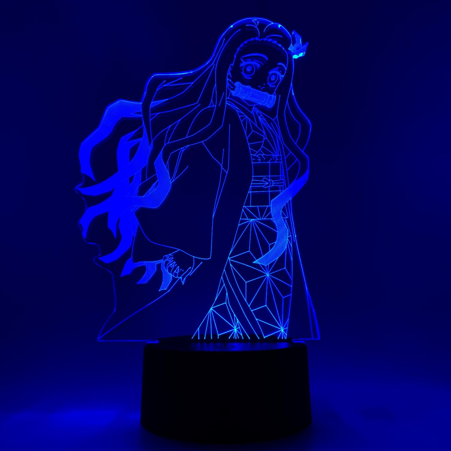 Otaku Lamps Demon Slayer - Nezuko Anime Night Light, 16 Color RGB LED – Gift for Otaku