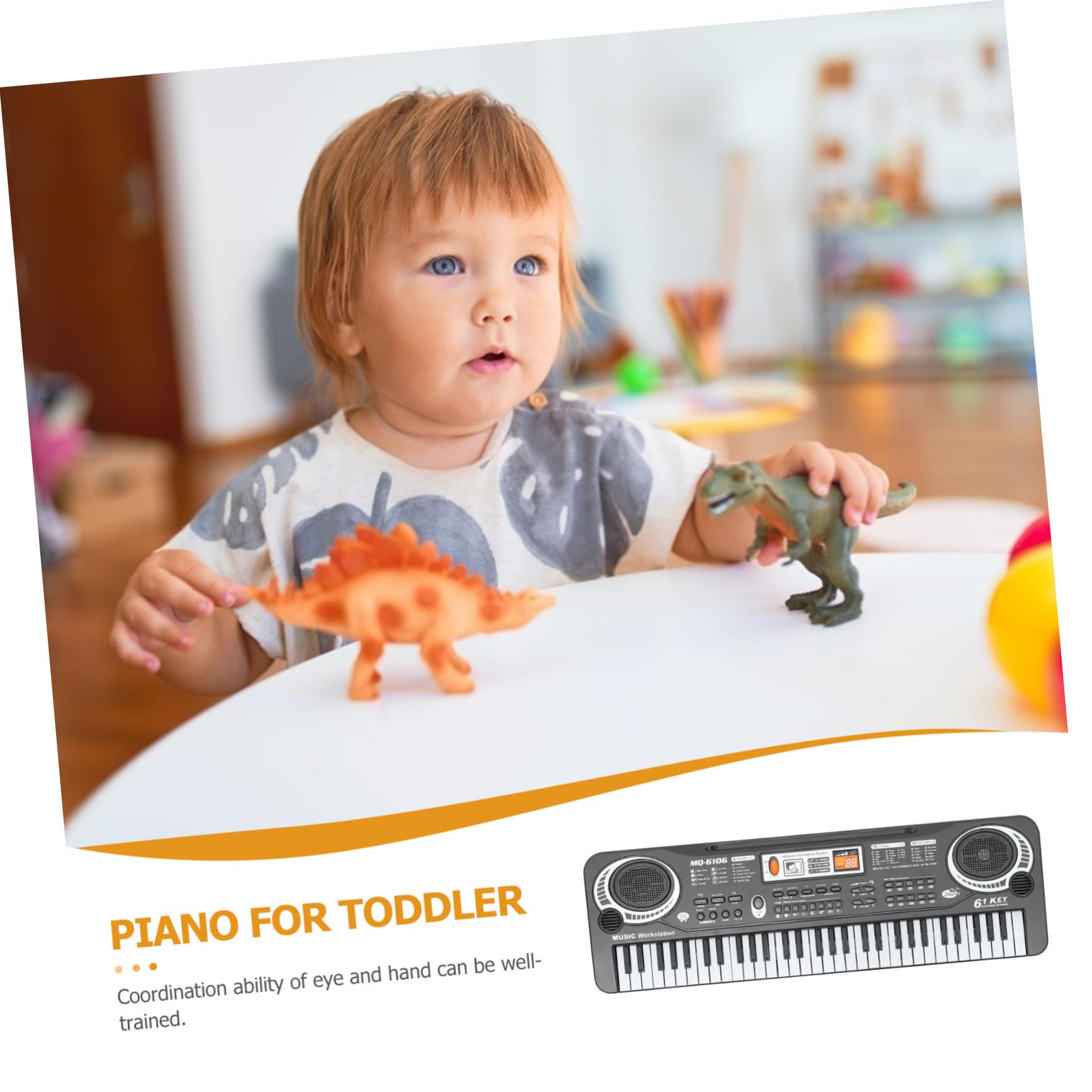 61 Piano Musical Éducatif Électronique Touches Jouet pour Garçon, et Filles