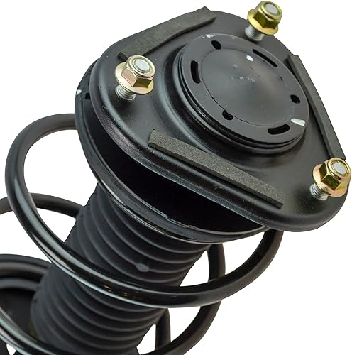 Miniatura 412 de TRQ Kit de suspensión delantera, conjunto de amortiguadores y resortes, barra estabilizadora, enlace estabilizador compatible con Chevrolet