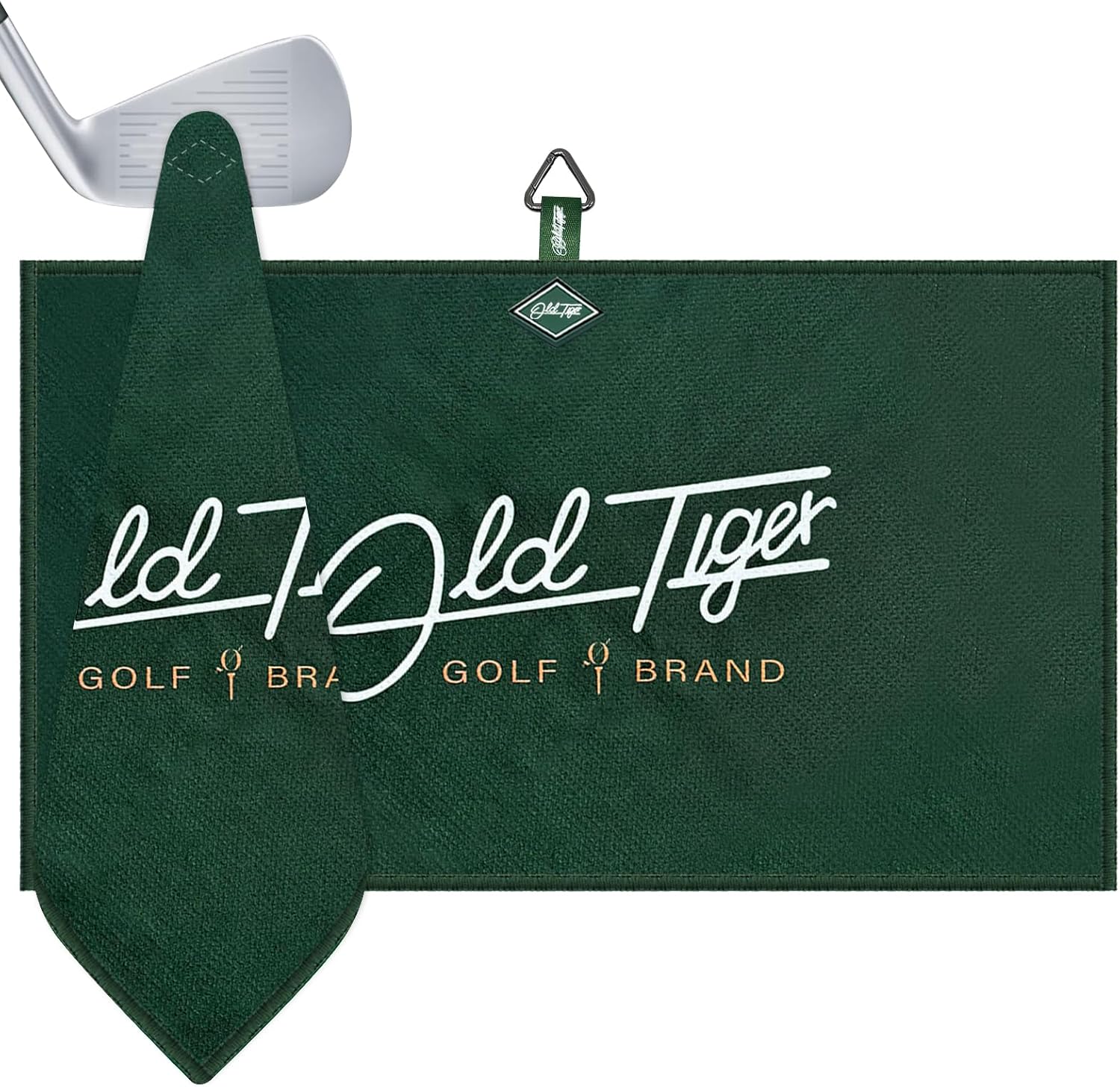 Women's Cabretta Leather Golf Glove with 40''x18'' Magnetic Golf Towels Azalea Towel-Size M