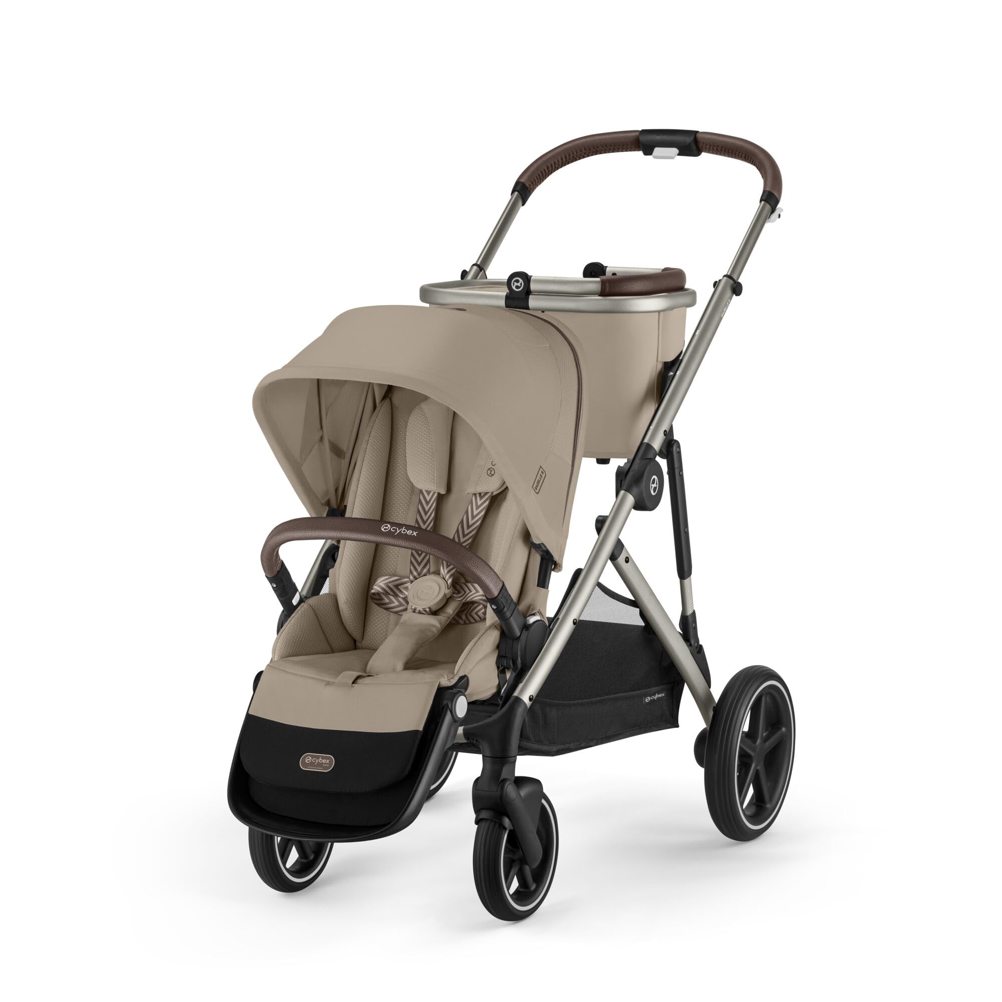Cybex 折りたたみ式ベビーカー ベージュ　バンパー付き 楽天市場】サイベックス コヤ ＋ バンパーバー ＋ レインカバー