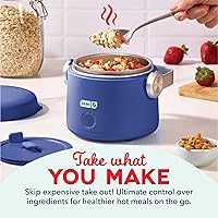 Vista 3 de DASH Hot2Go™ Calentador de alimentos personal (20 onzas) - Azul eléctrico