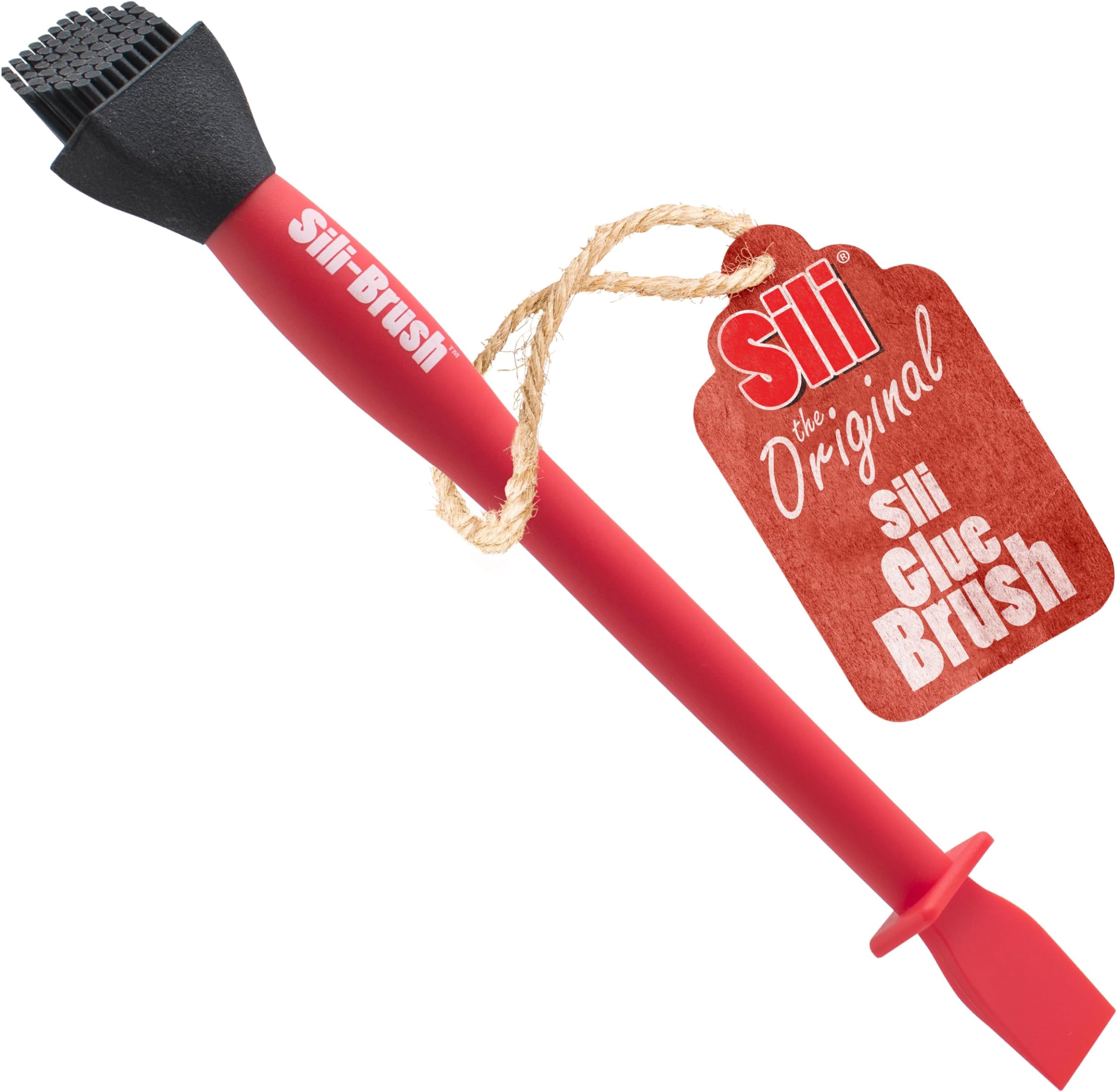 Sili-Brush - Silicone Glue Brush (1" Tip) Glue Dries And Peels Off. Ideal For Wodworking, Arts, Crafts, Around The Home and Hobbyists. Tips Made From Silicone Rubber.