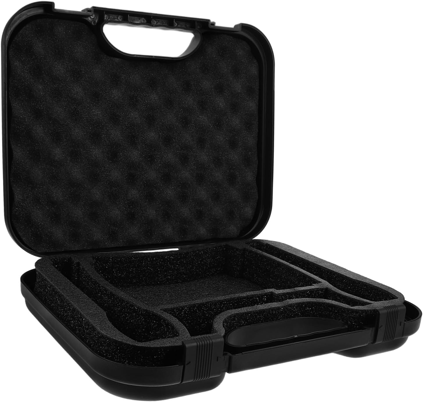 Protective Microphone Storage Case Travel Box for Handheld Microphones and Design Accessory Compartment for Organized Recording Equipment
