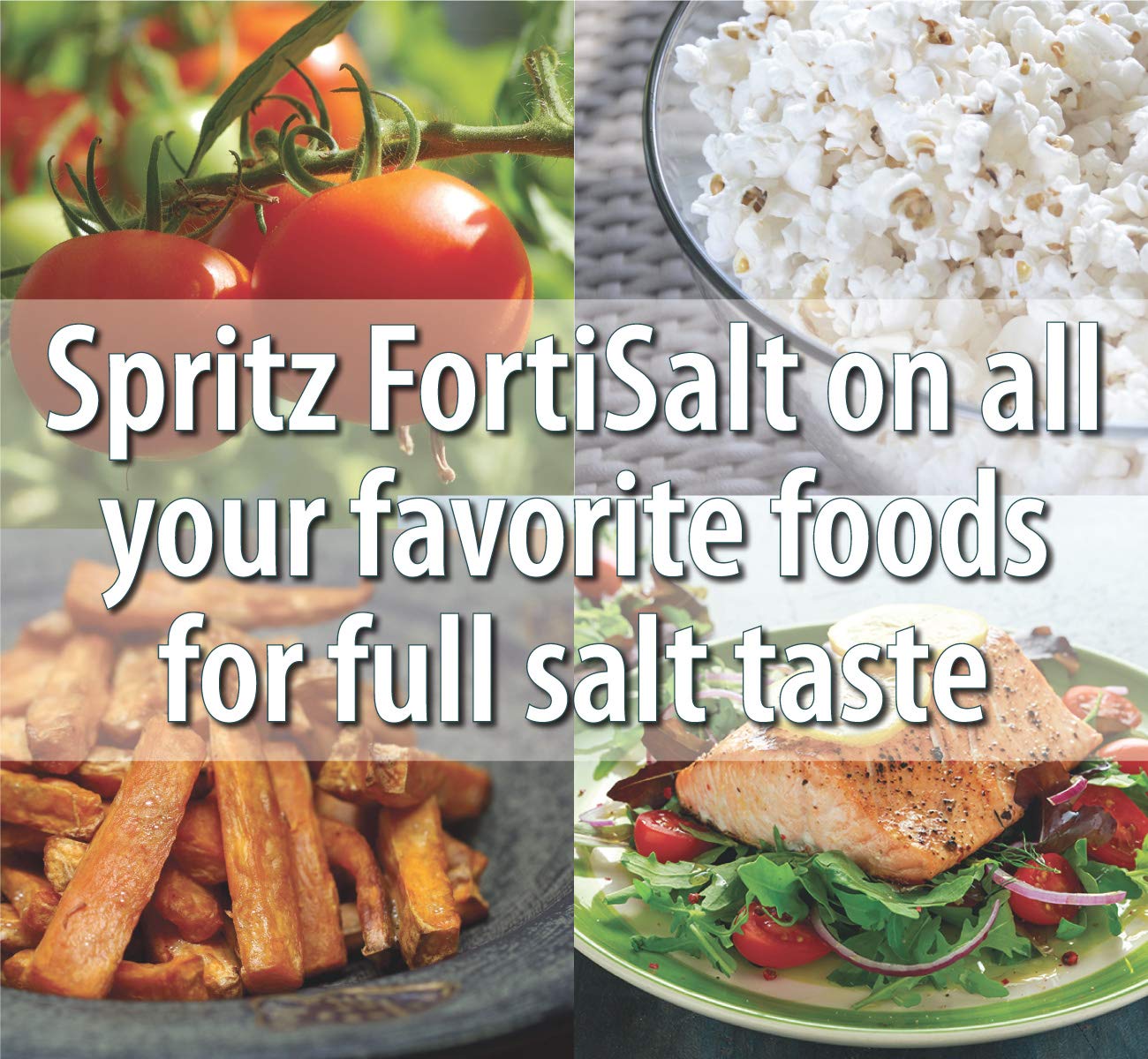 Anderson's NEW FortiSalt Seasoning Gourmet Salt Substitute, Award Winning Taste, Low Sodium 250mL : Grocery & Gourmet Food