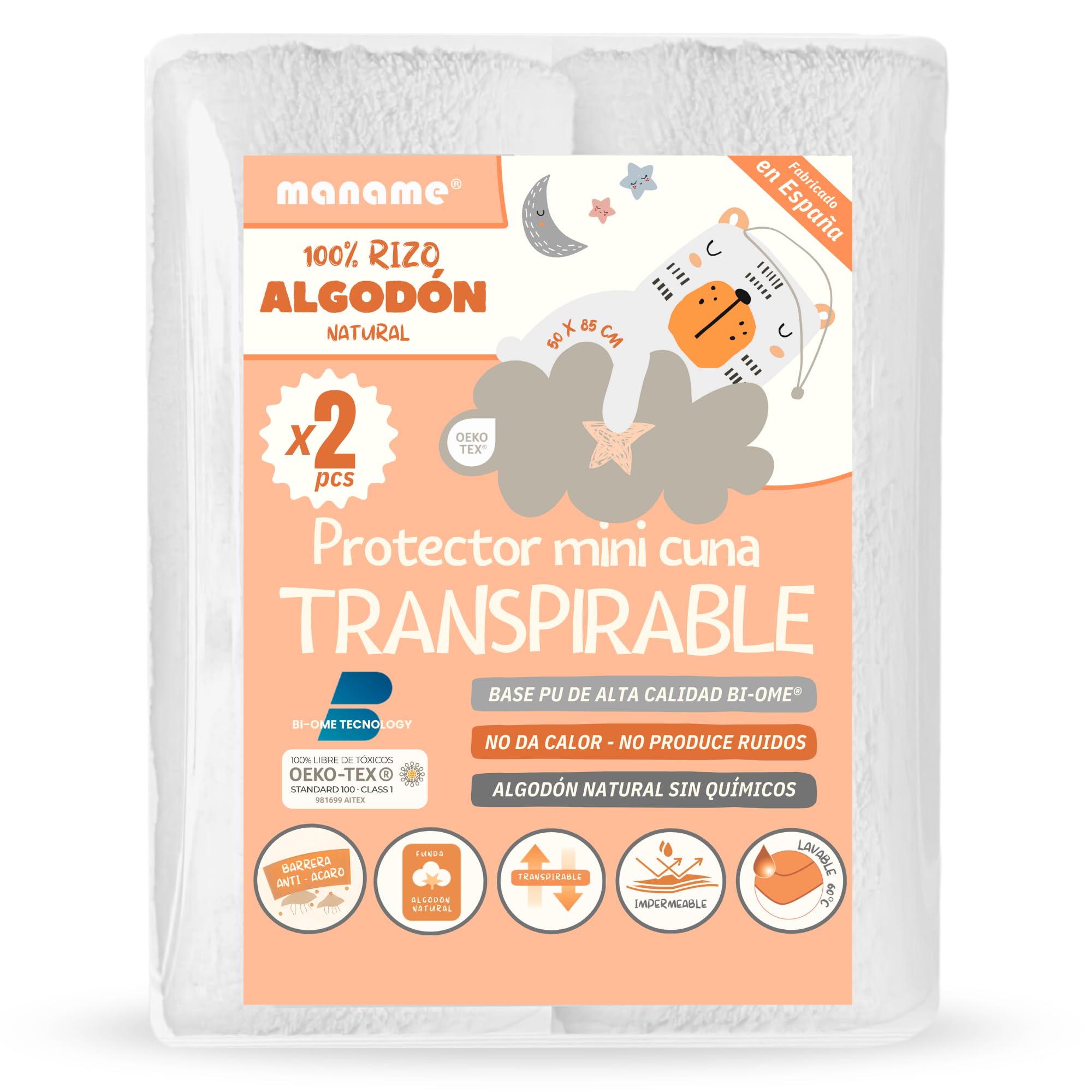 Protecteur de matelas pour berceau pour des nuits calmes et sans fuites lot de 2