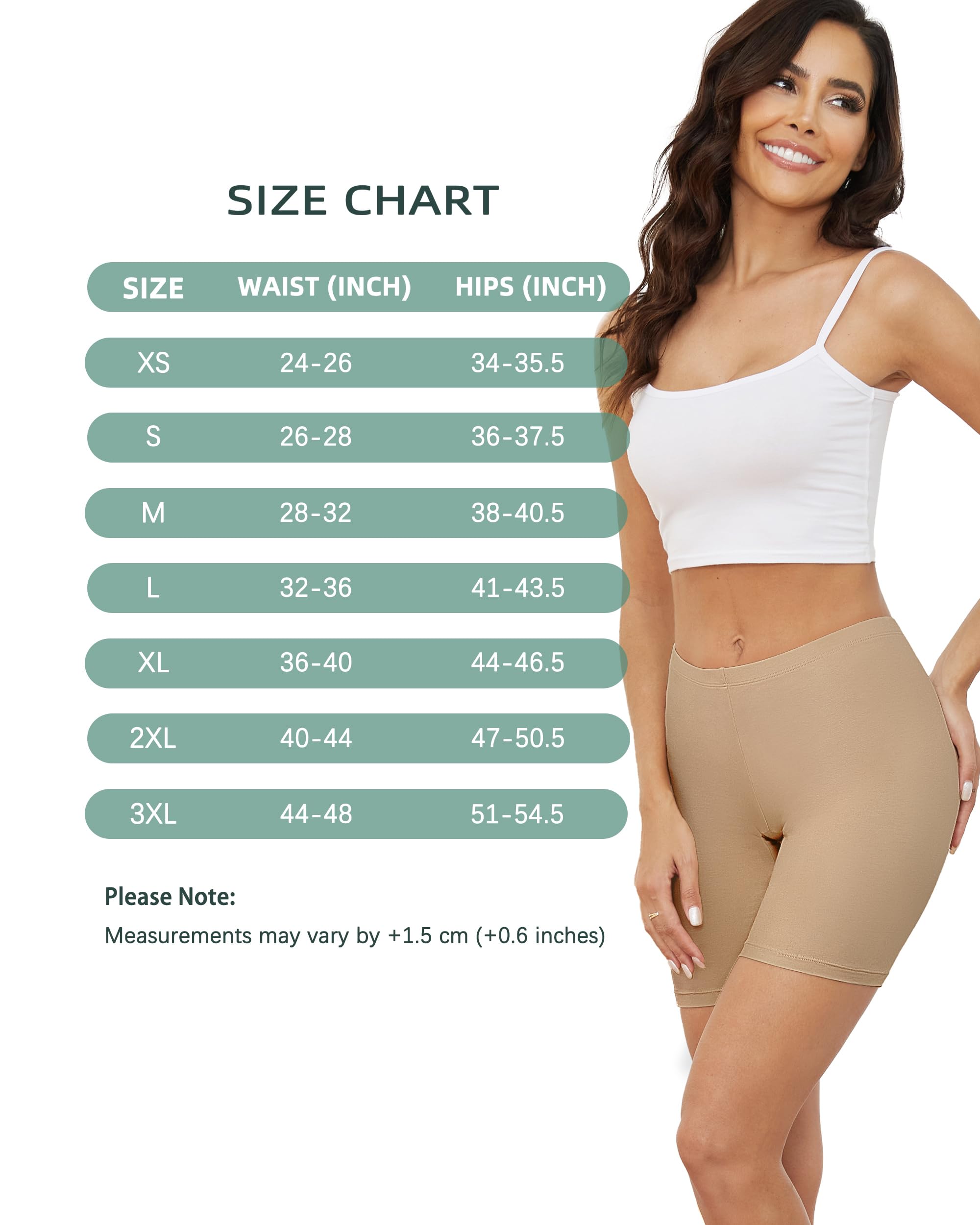 VOENXE Mutande Boxer da Donna Pantaloncini Sottogonna Donna Culotte Cotone Antisfregamento Leggings Corti Culotte Slip Donna Mezza Gamba Cotone Sport Hot Pant Vita Alta Senza Cuciture Pacco da 4
