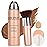 QIUFSSE Airbrush Foundation Makeup Spray Full Coverage Foundation for Mature Skin,Long-lasting Airbrush Flawless Setting Spray,Waterproof Foundation for Smooth Radiant Skin (08 Tan)