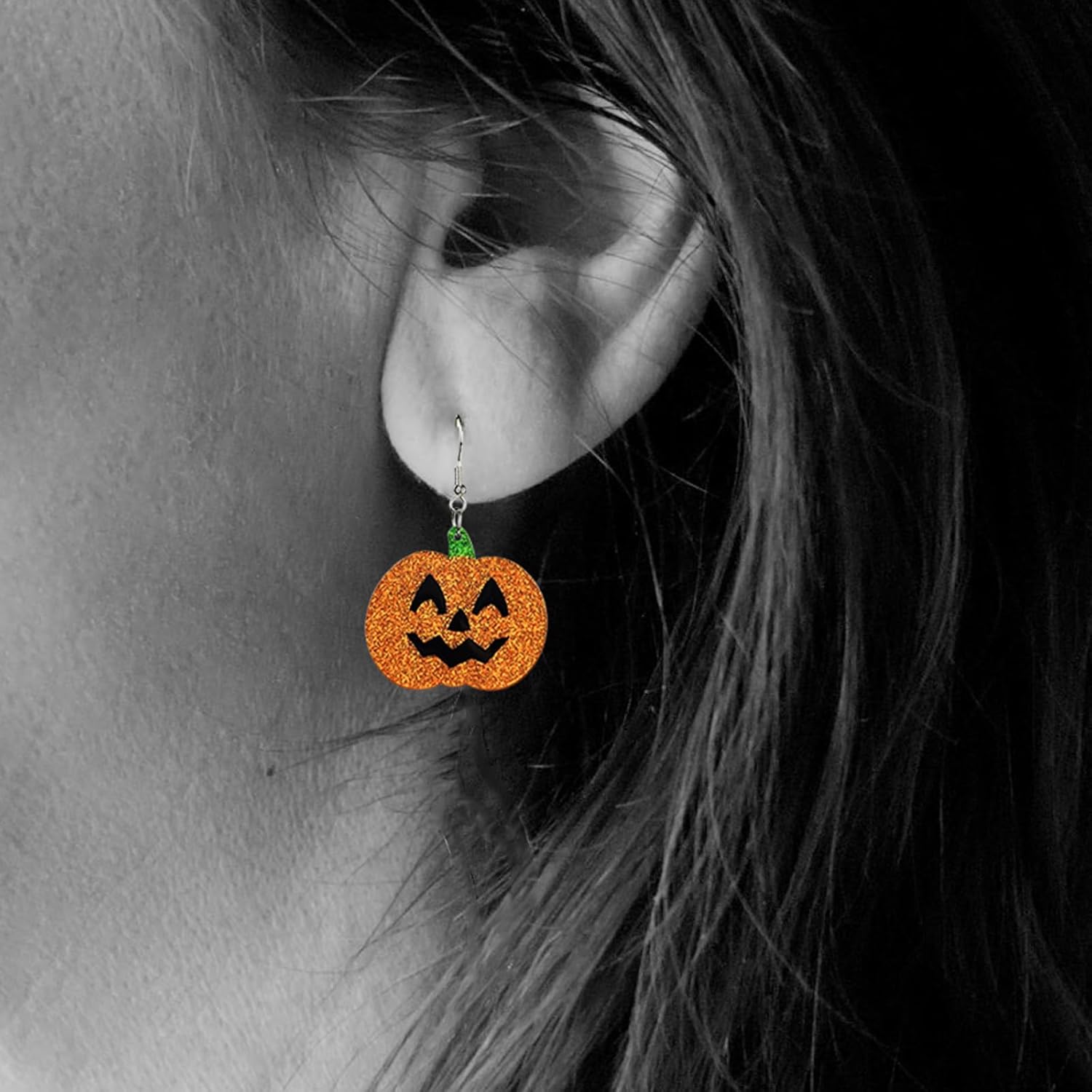 Halloween Earrings for Women Cherry Skull Skeleton Earrings Spooky Crown Skull Earrings Cute Pumpkin Ghost Earrings Halloween Theme Drop Dangle Earrings for Women Halloween Party Jewelry - Image 3