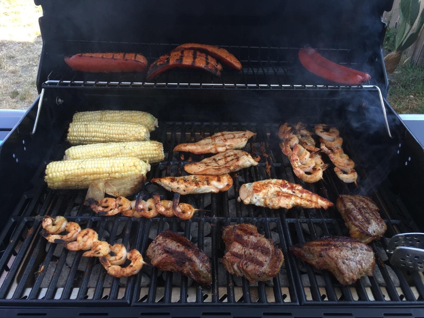 GFTIME Żeliwny ruszt do grillowania, 43 x 63 cm, do Enders Boston Pro 3, Enders Monroe Pro 3, Charbroil, Barbecook Siesta 310, Landmann Triton 3 i 4, części zamienne do rusztu do grilla, 3 sztuki