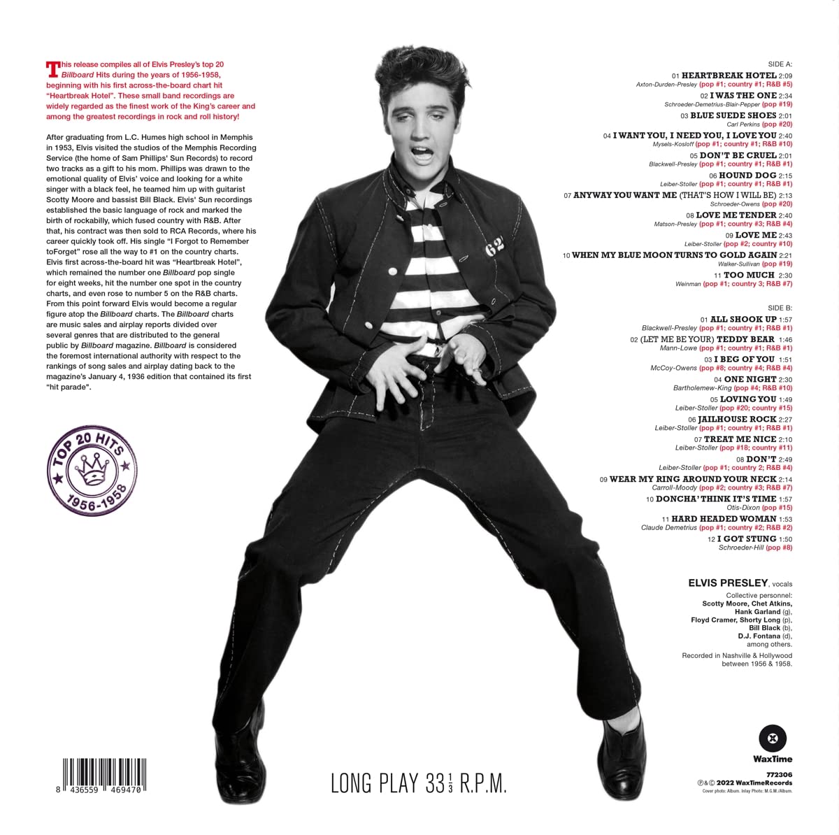 Classic Billboard Hits - Top 20 Hits 1956-1958