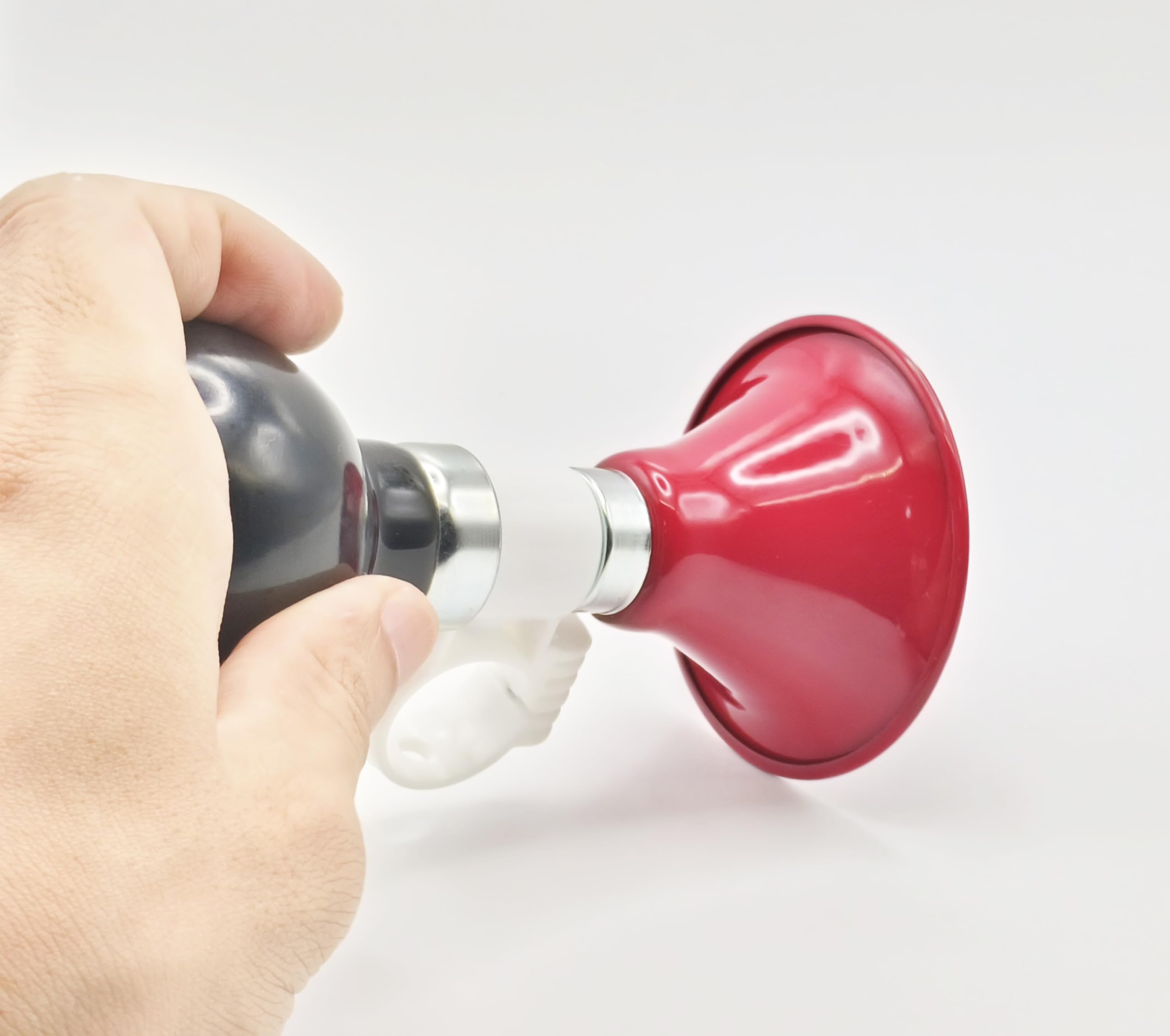 Corno Per Bici Bambini - Clacson Ad Aria Con Motivo Dinosauro/Sirena, Universale 22mm - Foto 3