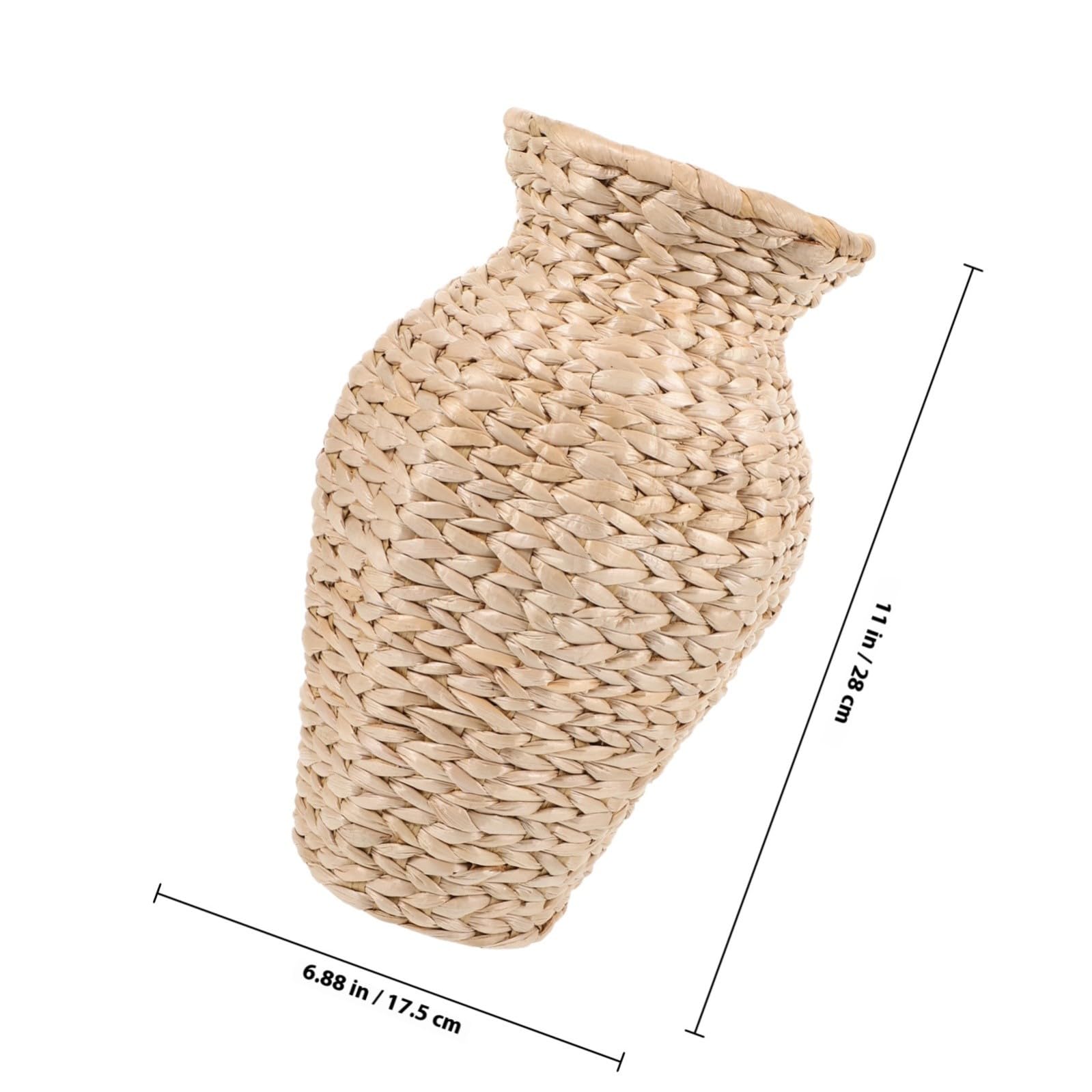 OUNONA Vaso Per Fiori Secchi Intrecciato in Vaso Floreale Artificiale Decorativo