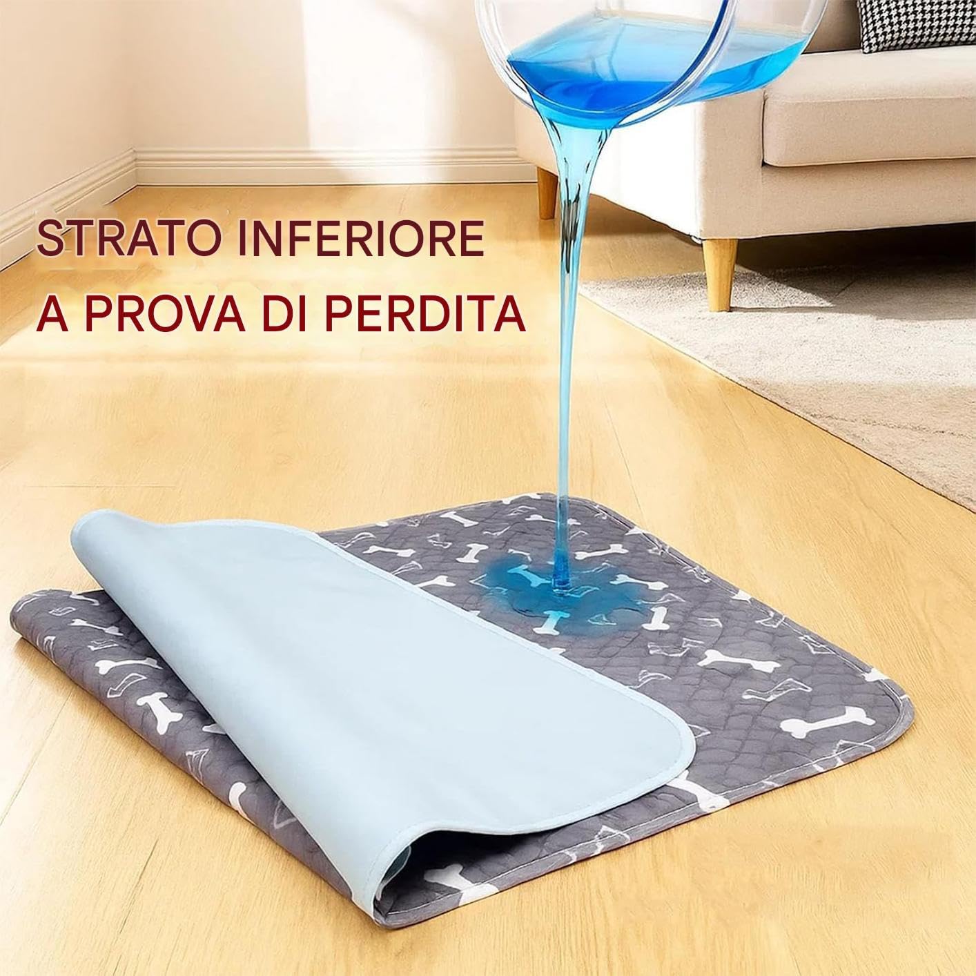 Smartpet 2 Tappetini Assorbenti Lavabili Con Feromoni – 45x60 Cm, Antiscivolo E Antiperdita Per Cuccioli E Cani Adulti