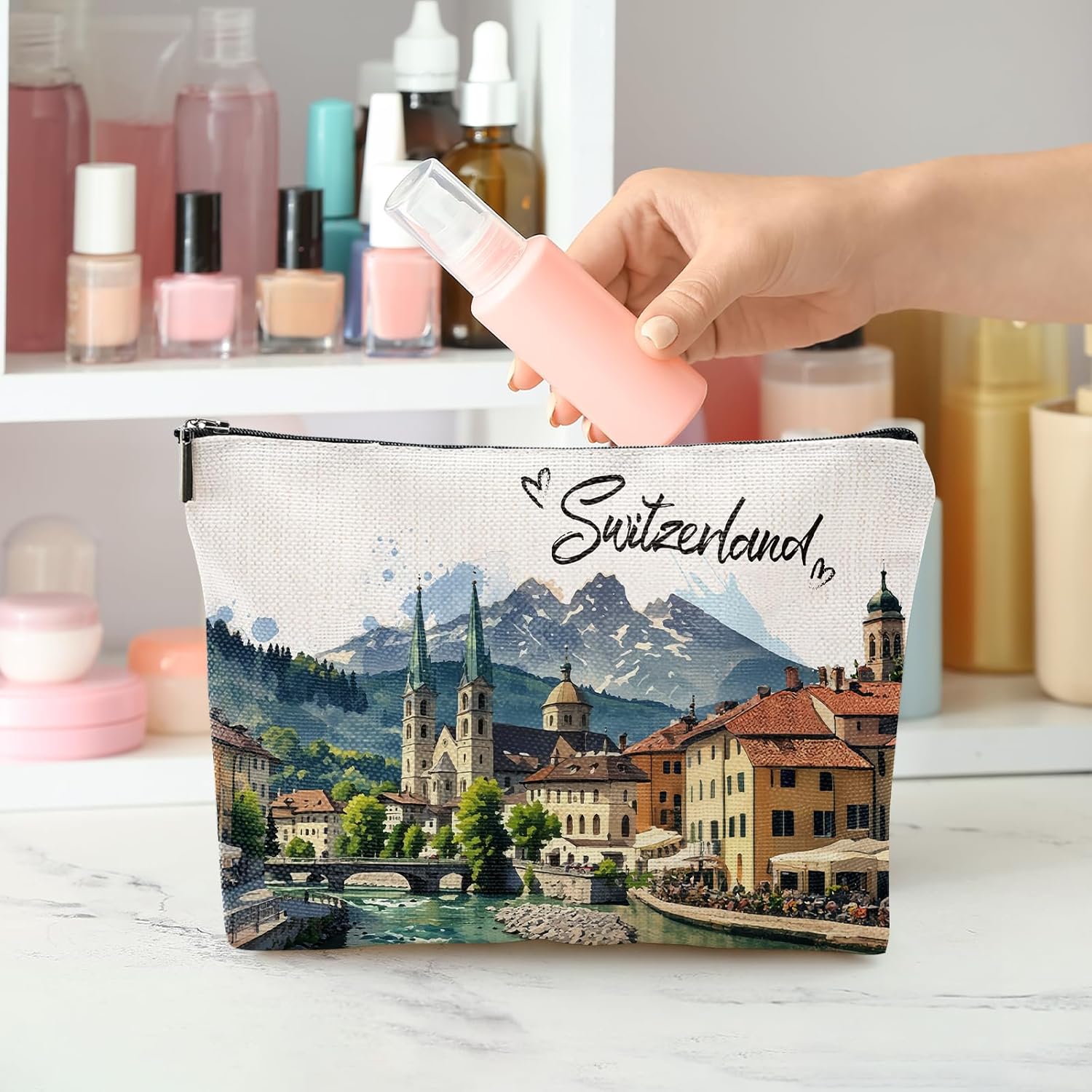 Switzerland Travel Souvenirs Gift - Zurich Lausanne Trip Gifts for Women, Swiss Alps Journey Gifts for Switzerland Lover Bridal Shower Holiday Homewarming Birthday Gift - Image 6