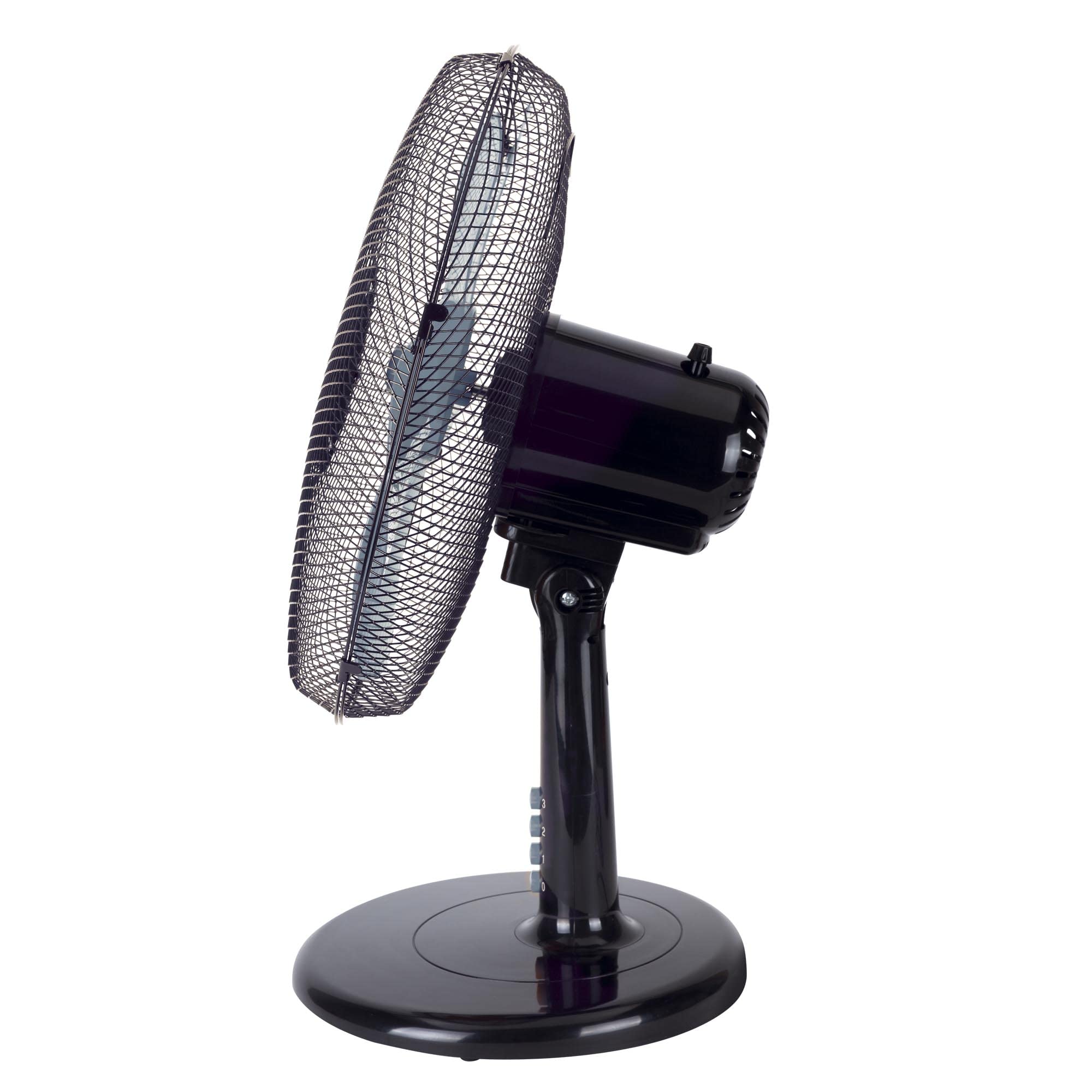 Jata JVVM3125 - Ventilador de Mesa portátil con 3 velocidades, oscilante, cabezal inclinable. Altura: 60 cm. Silencioso. Bajo consumo. 2503 m3/h