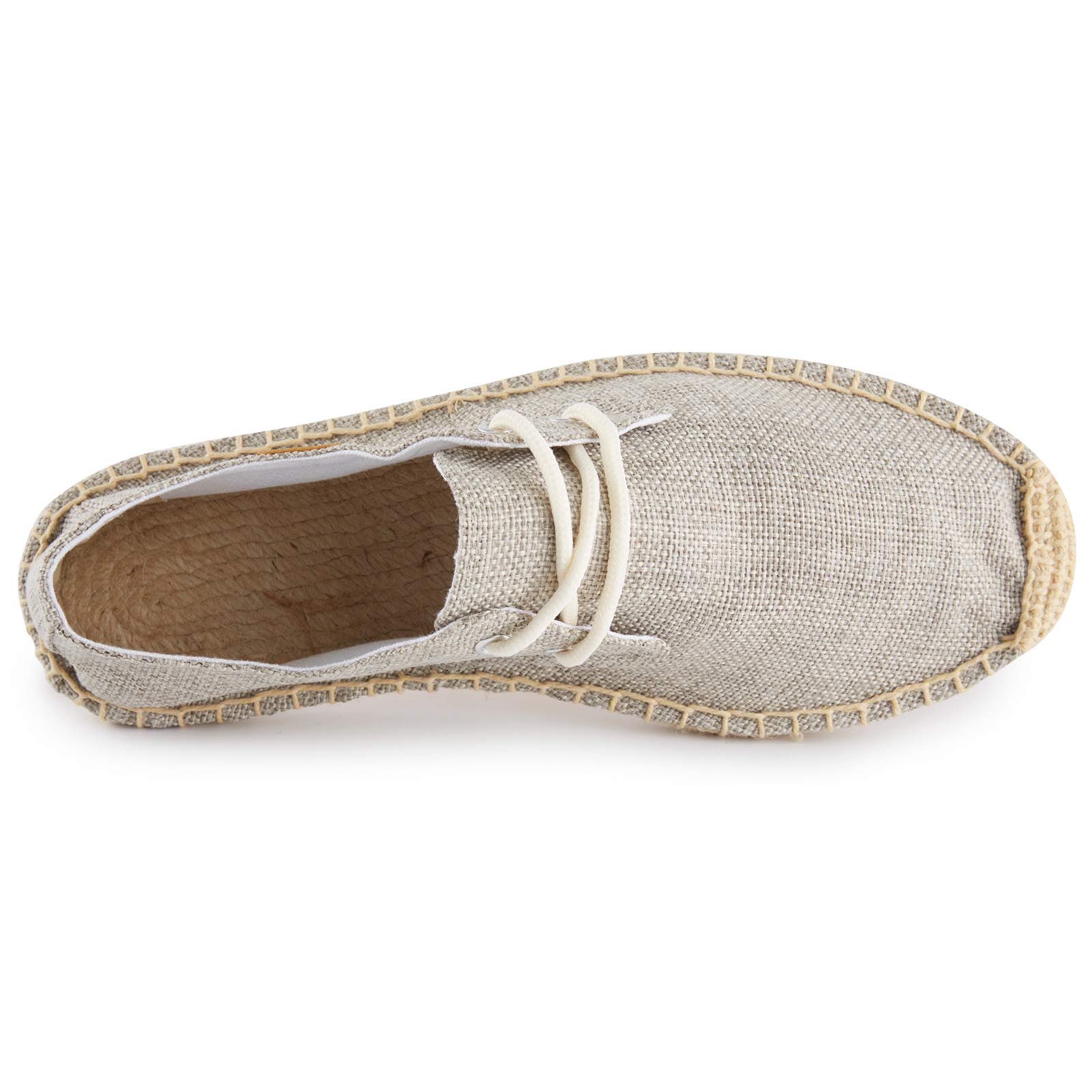 Alexis Leroy Espadrilles Plat Bout Fermé Décontractée Plat Loafers Chaussures pour Homme avec des Lacets