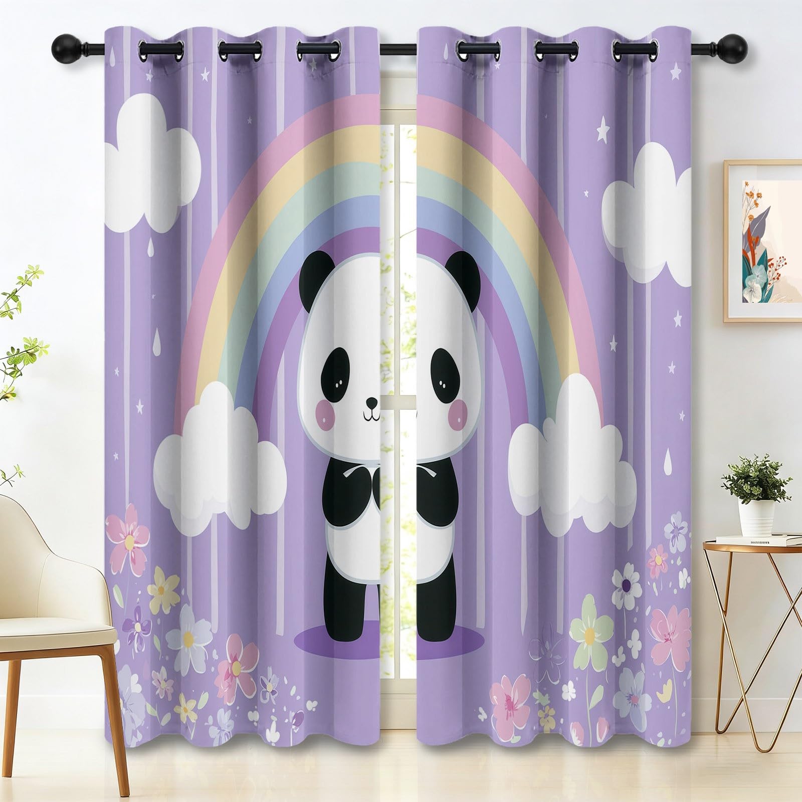 Rideau occultant anti froid et lumière pour fenêtre de chambre bébé