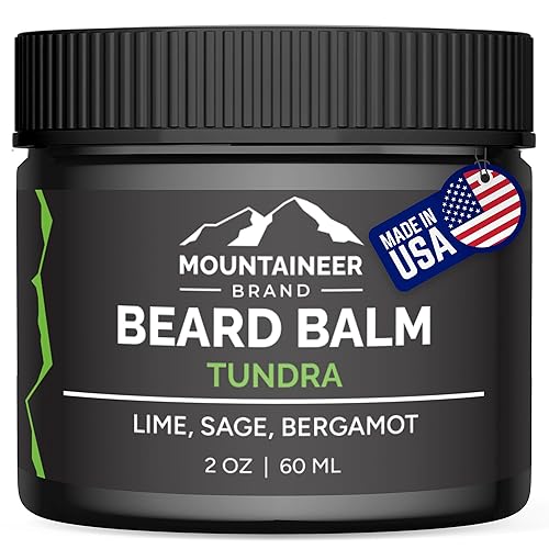 Vista 14 de Mountaineer Brand Bálsamo natural para barba con aroma a bourbon ahumado Aromas inspirados en la naturaleza Mantequilla de barba para hombres