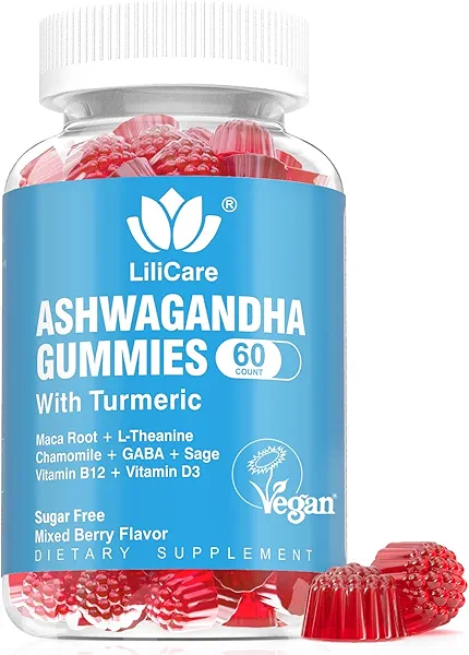 EnvyDeal Ashwagandha Gummies, 2000mg Organic Ashwa Root Extract Supplement for Women & Men - 60 Count - Ashwagandha Blend Gummies Combination Supplements