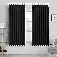 Vista 132 de MAIHER Cortina plisada para oscurecer la habitación, de 108 pulgadas, triple tejido, con aislamiento térmico, ahorro de energía, cortina plisada