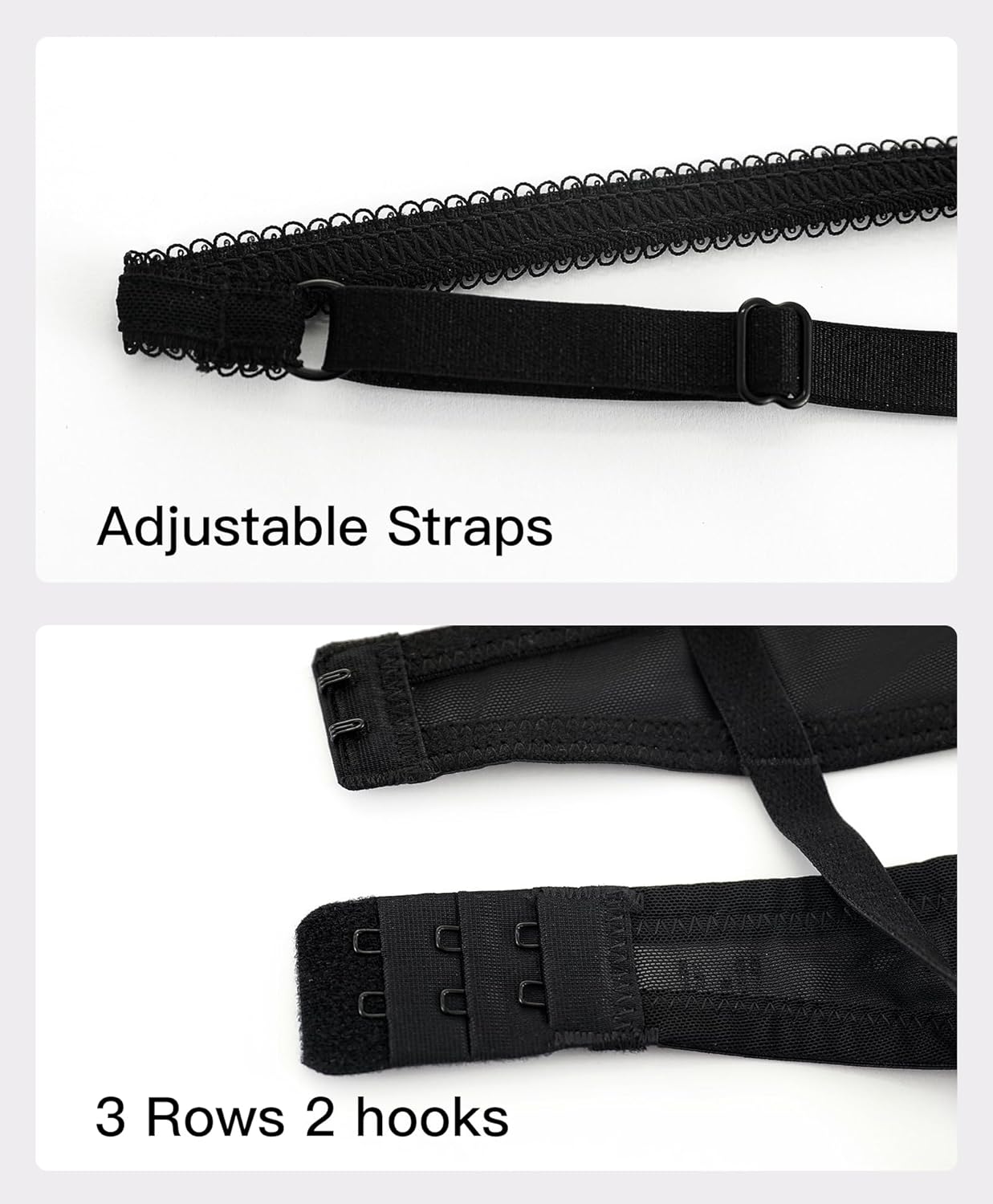 Women Unlined Sheer Balconette Bra Mesh See Through Sexy Bra with Underwire Support - Image 6