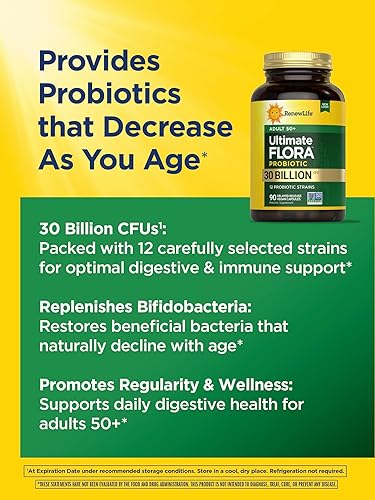 Miniatura 6 de Renew LifeÚltima flora para adultos 50 Suplemento Probiótico de 30mil millones 90unidades Ex fórmula senior 1 1