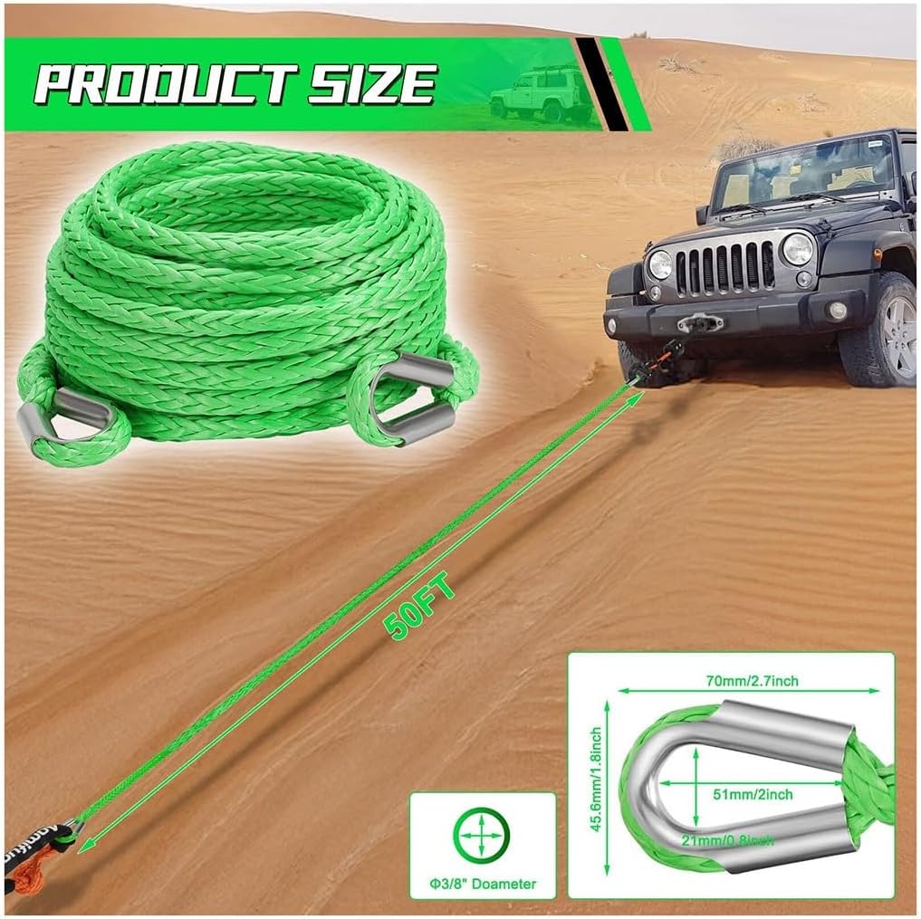 頑丈な牽引ロープ、長さ 18 m、22 m、30 m、最大牽引能力 20 トン、2 つの安全フックを備えた自動車、自動車、SUV、農