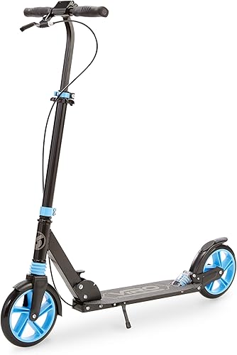 VIRO Rides Sport Runner - Patinete plegable negro/azul, exclusivo de Amazon
