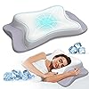 Cervical Pillow for Neck Pain Relief, Ergonomic Neck Pillow Side Sleeper Pillow for Adults, Cooling Contour Memory Foam Pillows for Sleeping, Orthopedic Bed Pillow for Side Back Stomach Sleepers