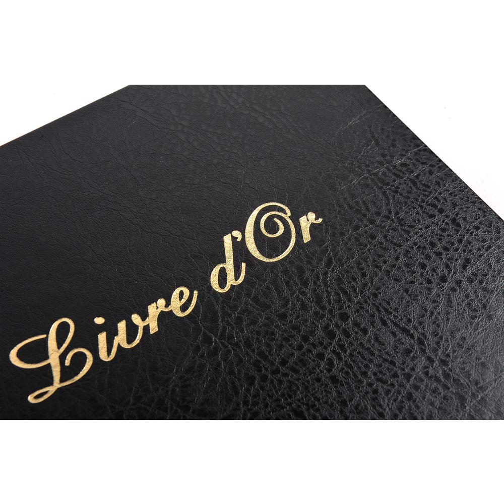 Exacompta - Discos - Libro de visitas Exacompta Balacron con título Negro 140p 21x19cm