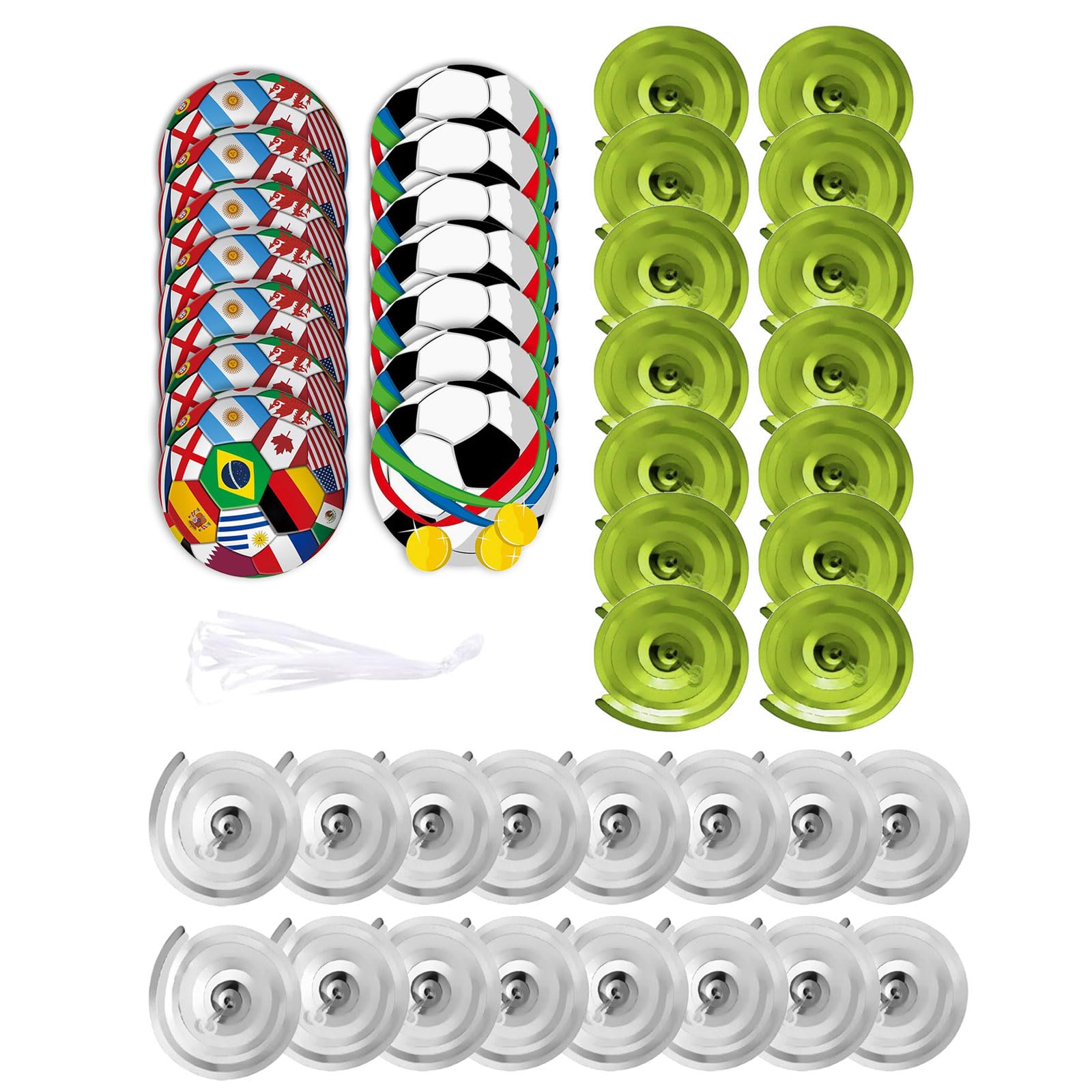 Hsioluted Decors 30pcs Hanging Swirls, Perfect for Birthday Celebration Game Day 30pcs Football Hanging Swirls Ceiling Decors