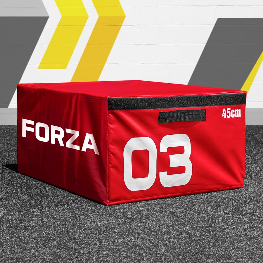 METIS Soft Foam Plyometric Jump Box Set | Premium Stackable Plyo Boxes for Home & Commercial Gyms - Available Individually or as a Set (45cm (Red))