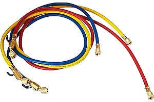Yellow Jacket 1/4 Ball Valve 60" Charging Hoses