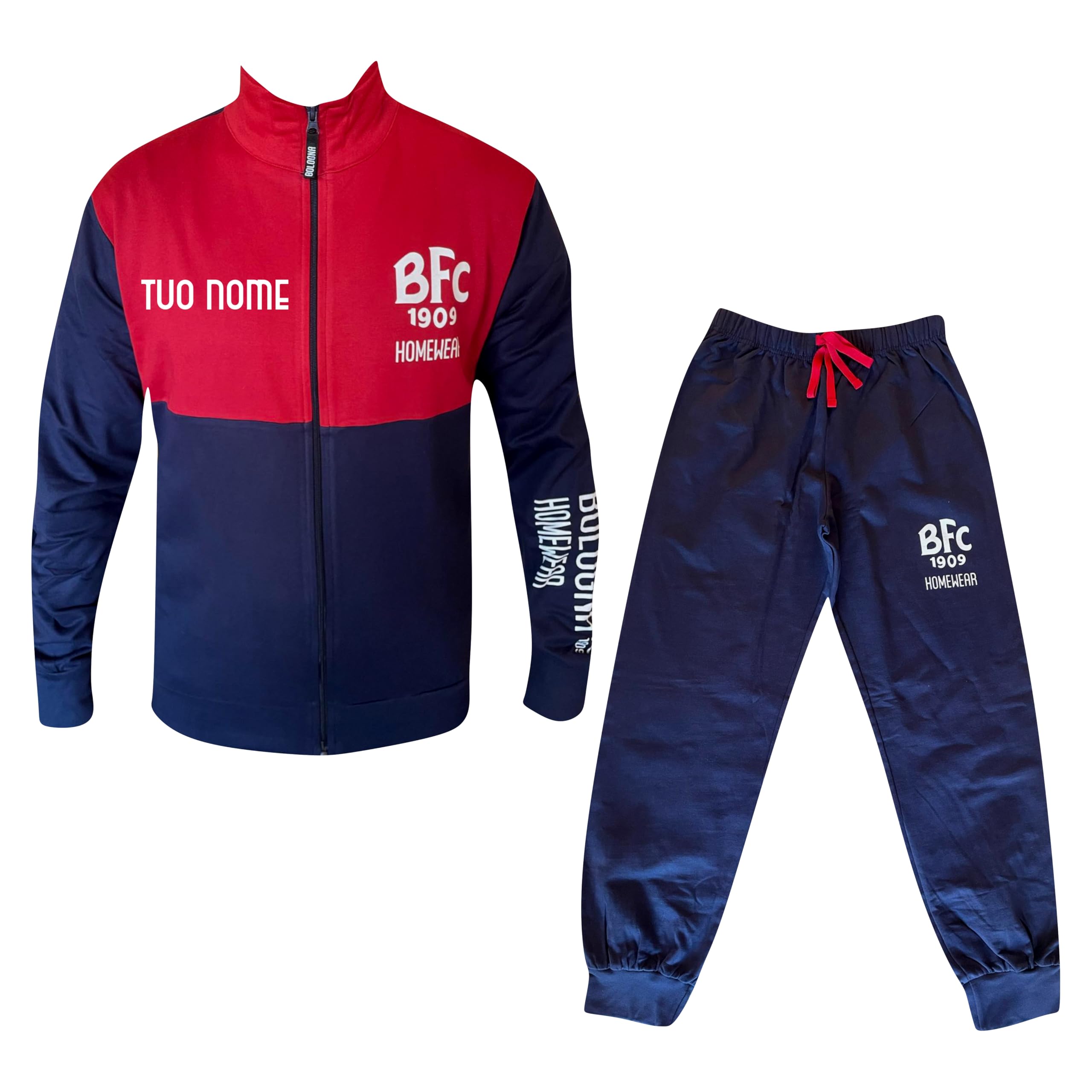 MAESTRI DEL CALCIO Tuta Bologna Da Casa Ufficiale Bambino Adulto Personalizzabile