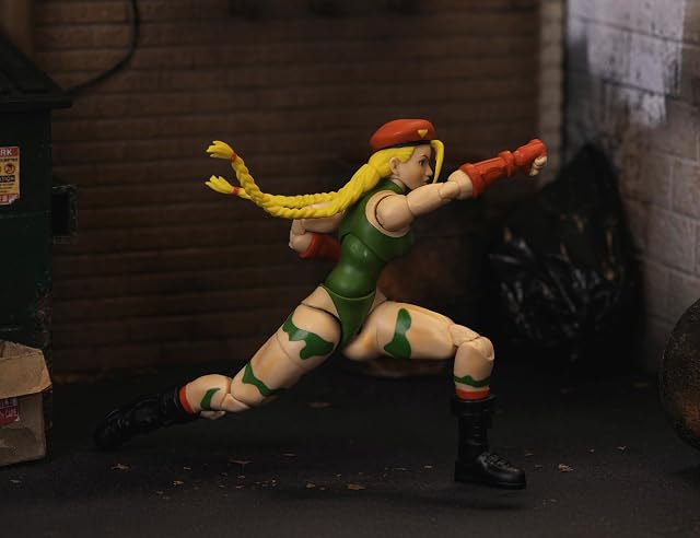 Foto 8 de 8 de Jada - Figura articulada del Personaje de Street Fighter Cammy de 15 cm. con Manos y Cabeza Intercambiables…
