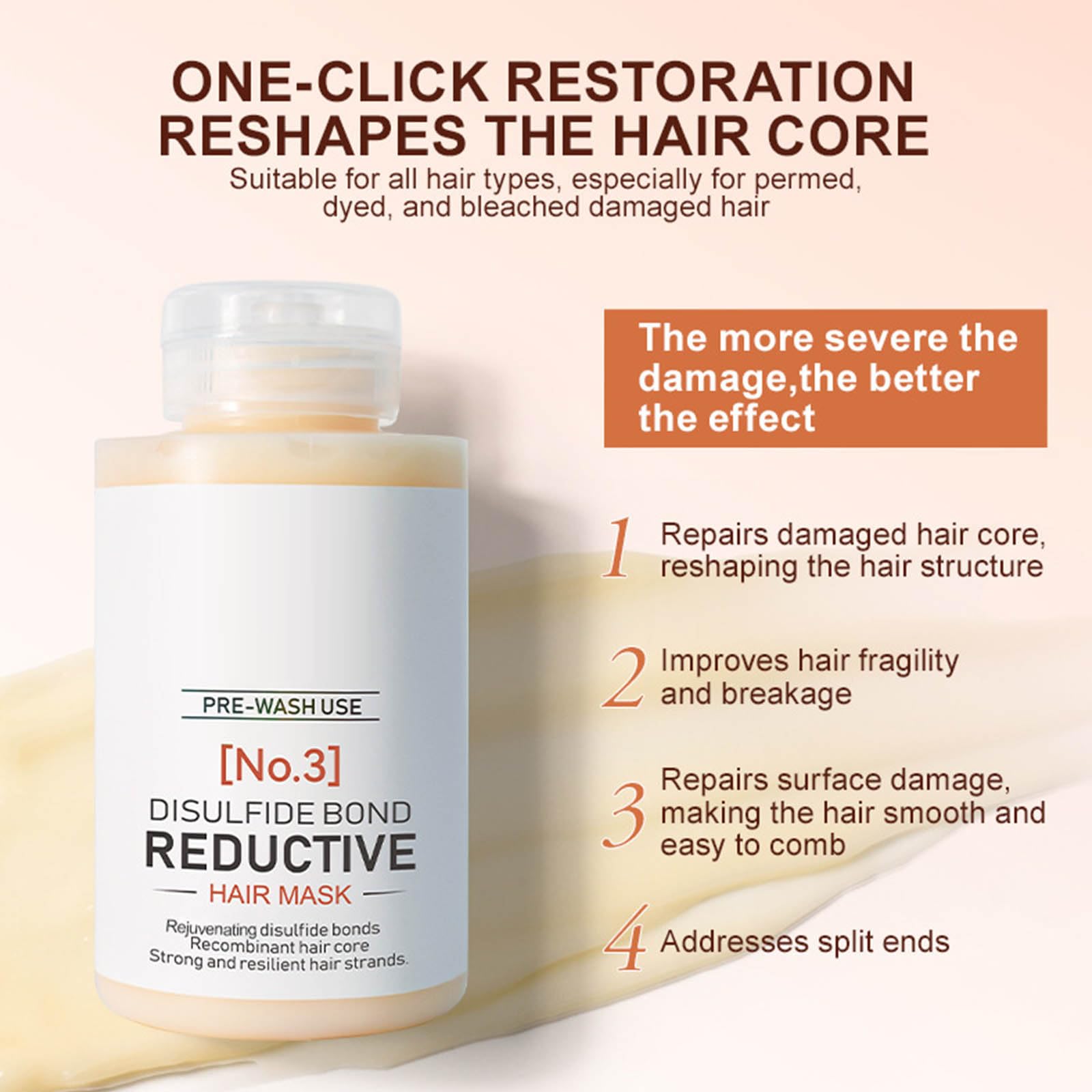 Disulfide Bond Reductive Hair Mask, Keratin Hair Mask - Image 2