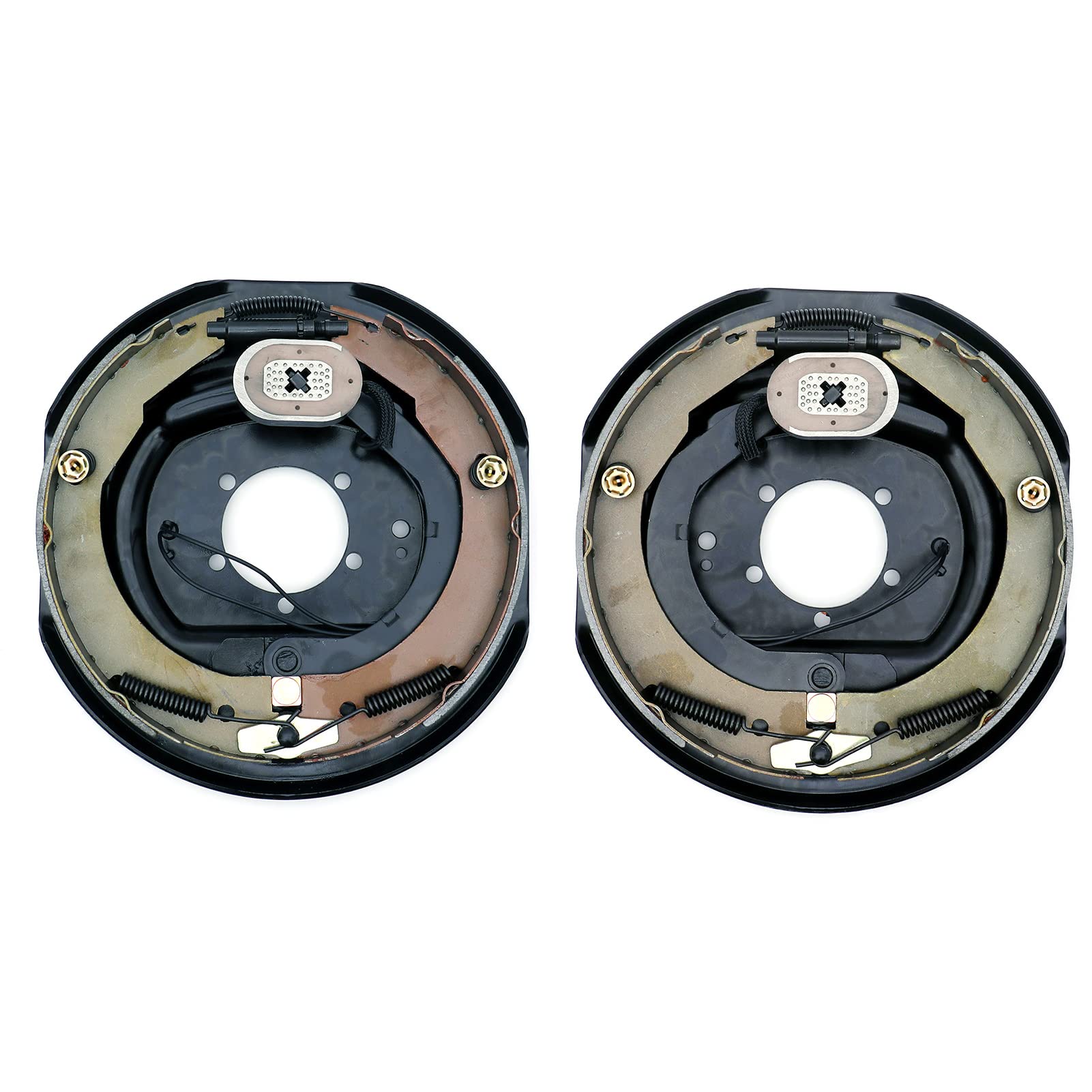 HICKS 12" x 2" Trailer Electric Brake Assembly Fit For 5200 6000 7000 lb axles Axle Trailers, Set of 2