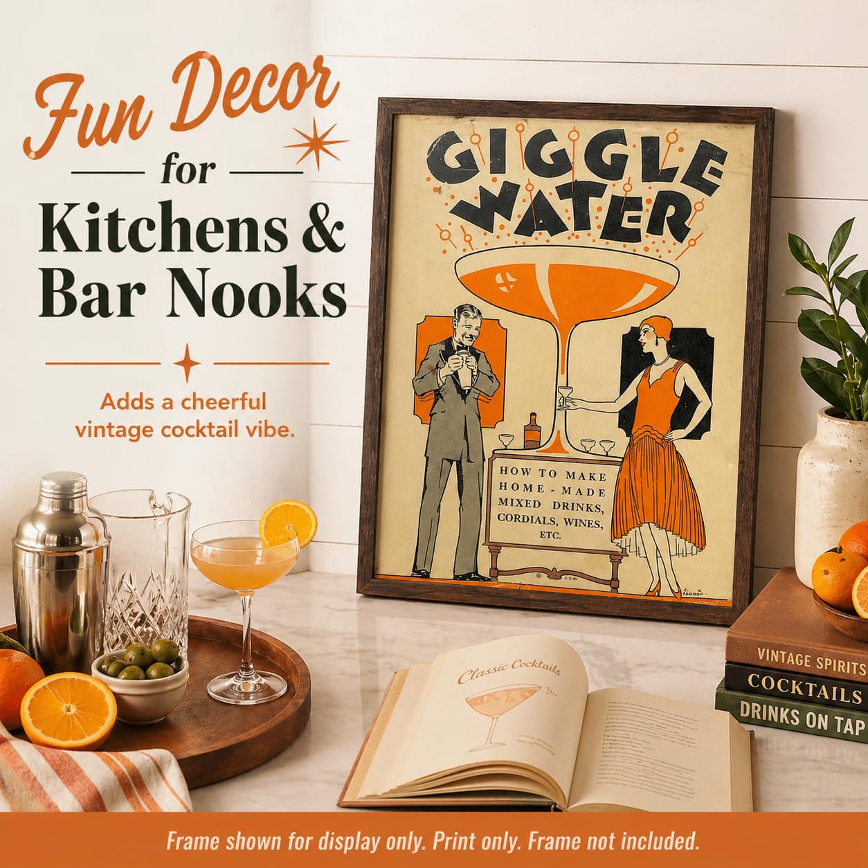 Amazon.com: Giggle Water - 1920s Art Deco Aesthetic 11x14 Unframed