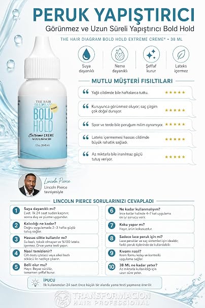Transformacion Görünmez Peruk Yapıştırıcı Hair Diagram Bold Hold Turuncu 718775
